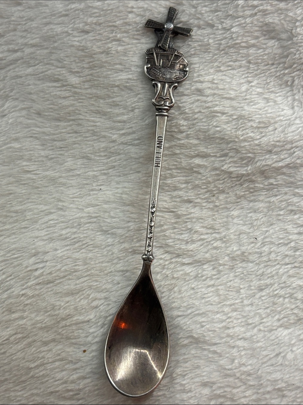 Holland Windmill Decorative Spoon - Silver Tone